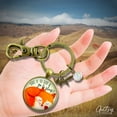 thumbnail image 5 of Fox Keychain Give It To God And Go To Sleep Cute Surrender Theme Quote Faith Jewelry For Women, 5 of 6