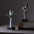 thumbnail image 2 of 1 pieza de decoración moderna, estatua, escultura de resina moderna, estatua, decoración de sala de estar, oficina, adorno artesanal creativo, 2 of 3