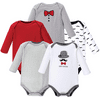 Hudson Baby Unisex Baby Cotton Long-sleeve Bodysuits