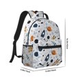 thumbnail image 2 of Uemuo Cartoon Planets Printed Student Durable Water-resistant Backpack,Travel Backpack,Outdoor Activities Backpack, Laptop Backpack, Multi-compartment Backpack, 2 of 5