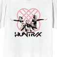 thumbnail image 2 of KPop Demon Hunters Pink Huntrix Logo on White Short Sleeve Adult T Shirt - XL, 2 of 7