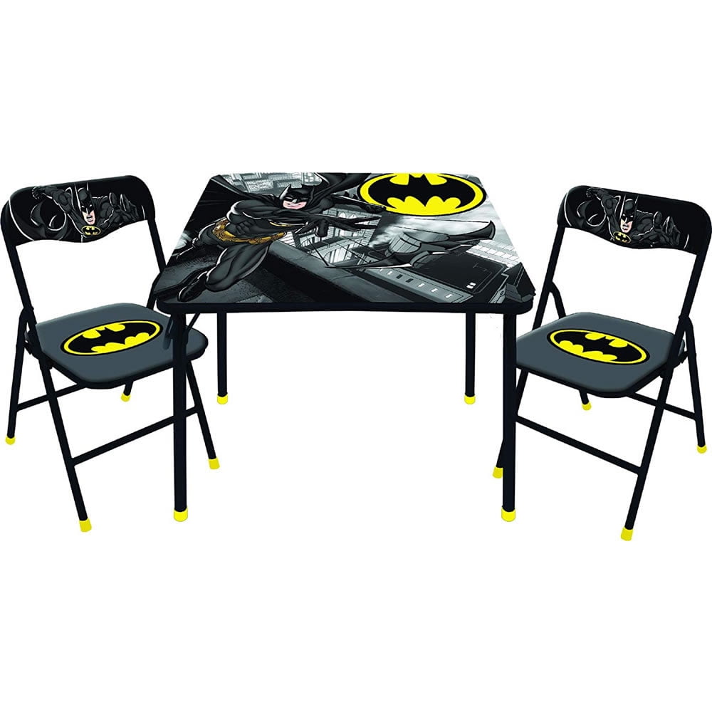 Batman 3Piece Square Table and Chair Set
