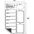 thumbnail image 4 of Magnetic Menu Board 11" * 16" Dry Erase Calendar Set With 4 Markers, Fridge Calendar Board With Weekly Meal Planner; Grocery List Kitchen Planner Mess, 4 of 4