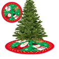 thumbnail image 1 of Falda de árbol de Navidad, decoración de Año Nuevo, adornos de falda de árbol, suministros festivos para fiesta, 42CM, 1 ud., novedad de 2022, 1 of 4