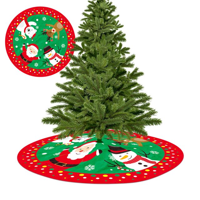 Falda de árbol de Navidad, decoración de Año Nuevo, adornos de falda de árbol, suministros festivos para fiesta, 42CM, 1 ud., novedad de 2022