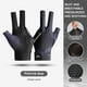 thumbnail image 1 of Guantes De Billar Guantes de billar con dedos abiertos, poliéster transpirable, entrenamiento amateur (negro cian), 1 of 6