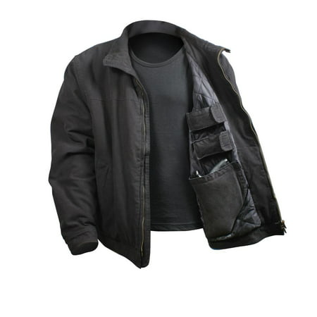 3 Season Concealed Carry Jacket, Black, Large (Best Concealed Carry Jacket)
