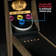 thumbnail image 4 of 7.3 ft. Roll and Score Arcade with Electronic Scoring and Ball Return System, Brown by MD Sports, 4 of 7