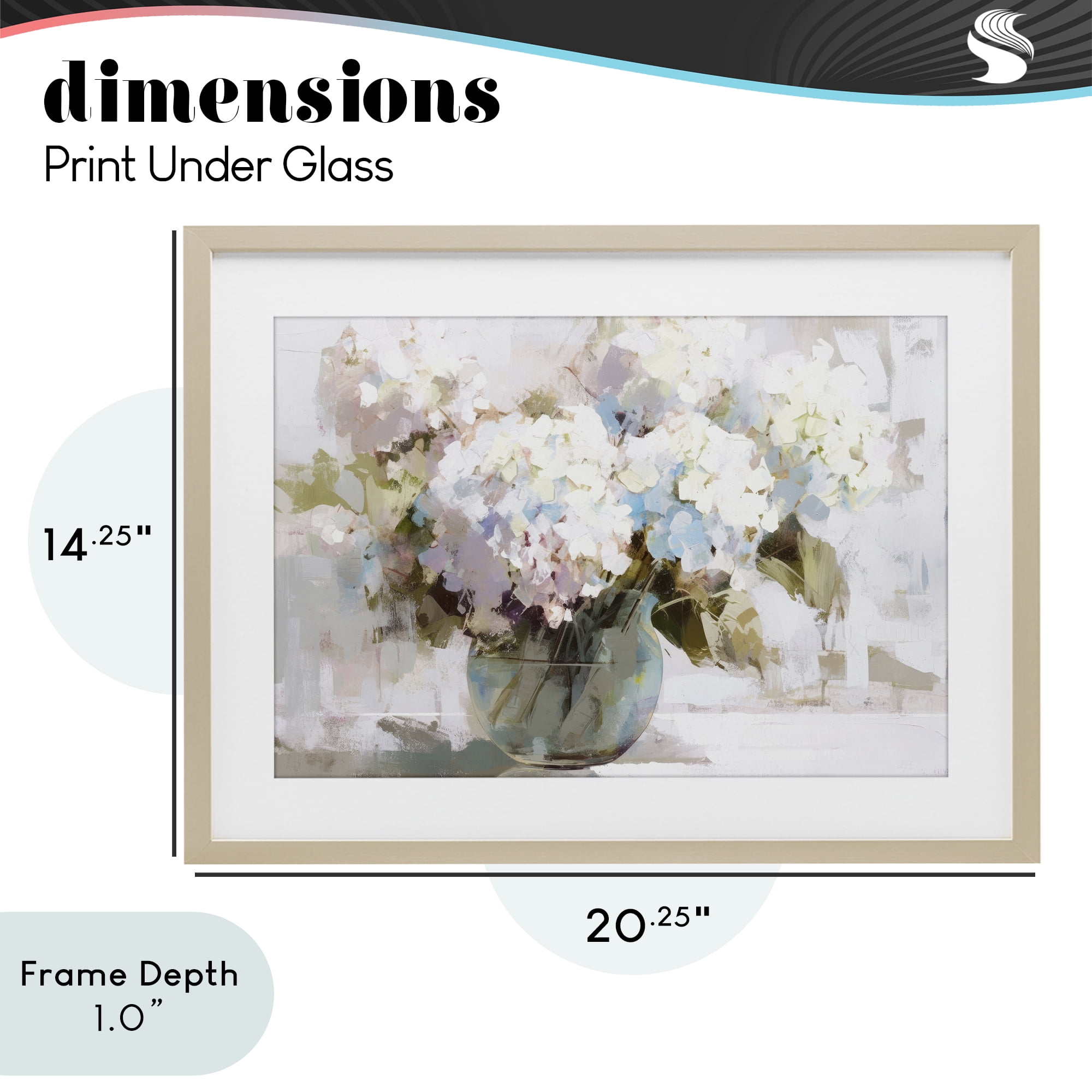 Stupell Industries Blushing Bride Garden Flowers Birch Framed Print Under Glass, design by Tina LeCour