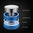 thumbnail image 4 of Tamper de café duradero azul de acero inoxidable herramienta de apisonamiento de café cafetería para amantes del café de oficina en casa Fugacal Otros, 4 of 8