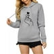 thumbnail image 1 of Sudadera Hoodie Deportiva Con Capuchaletra De Mujer Impresa, 1 of 8