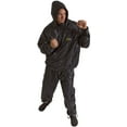 thumbnail image 2 of GoFit Training Hooded Thermal Black Sauna Suit, Size L/XL, 2 Pieces, 2 of 6