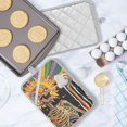 thumbnail image 5 of Yayeee Pot Holders Kitchen Heat Resistant with Pocket 7"x9.8" Cotton Oven Cooking Hot Pads, Bright Skeleton, 5 of 7