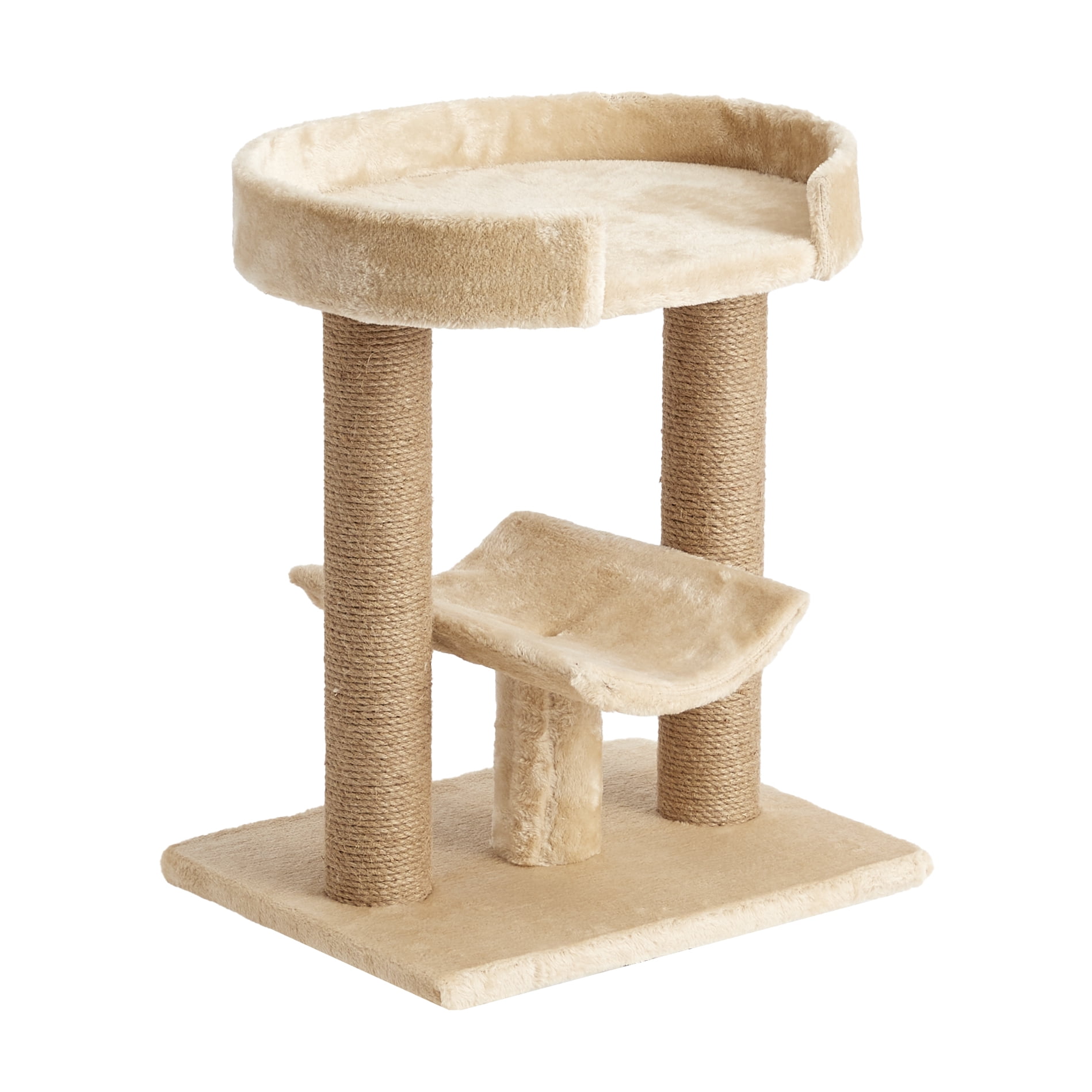 Two by Two Providence - Beige Scratching Post Cat Furniture - 21.1 in. Tall