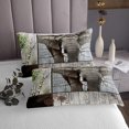 thumbnail image 3 of Erosebridal Safari Elephant Coverlet Set King, African Animal Bedding Set, Rustic Farmhouse Decor 3-Piece, 3 of 5