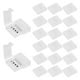 thumbnail image 1 of Conectores de tiras LED RGB de 4 pines de 10 mm Uxcell, paquete de 20 para luces de tira 5050 2835, iluminación DIY [Blanco], 1 of 6