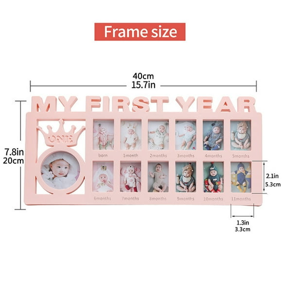 My First Year Picture Frames Memories Photo Frame DIY Keepsake Picture Frames Gift for New Mums and Dads