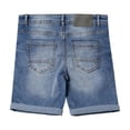 thumbnail image 3 of CULTURA AZURE  Big Boy's Roll-Up Denim Shorts 2-Pack, Medium Blue/Tint, 14, 3 of 8