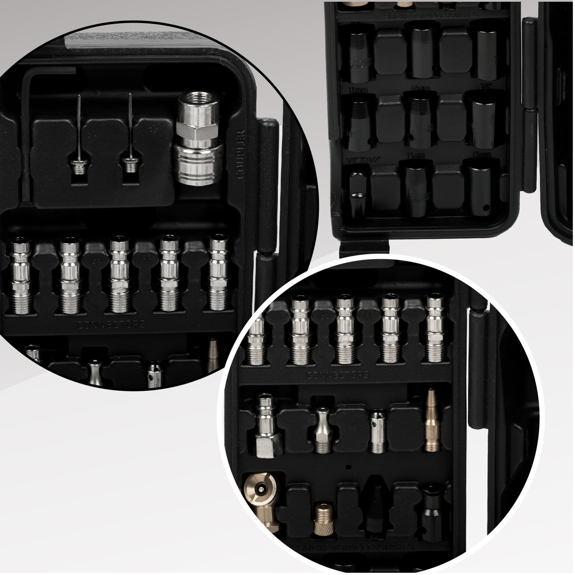 Jopath 71 Piece Air Tool and Accessories Kit, Impact Wrench, Air Ratchet, Die Grinder, Aire Hammer, Hose Fittings, Convenient Heavy-Duty Storage Case