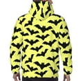 thumbnail image 5 of Hoodies for Men - funny cartoon bats Halloween yellow Long Sleeve Comfrt Men'S Fashion Hoodies & Sweatshirts, Sweatshirts for Men Hoodies Pullover Clothing Clothes with Pouch, 5 of 7