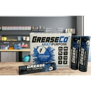 Wheel Bearing Grease Tube Lithium Complex | High Temp | Axle | Automotive | Tractor | Grease Cartridge for Grease Gun | Ball Joint | Marine | Blue | Case of Grease 10 Tubes | NLGI 2 | Multipurpose