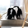 thumbnail image 6 of LALILO Throw Pillow Covers Girls Afro Black Afro Afro Girls Afro Woman Cushion Cover 18" x 18", 2 Pack, 6 of 6