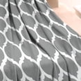 thumbnail image 3 of Gray Geometric Quatrefoil Pattern Blanket,Comfortable Soft Flannel Throw Blanket,All Season,Warm Lightweight Blankets for Sofa Bed Couch Living Room Chair,30"x40", 3 of 4