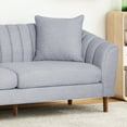 thumbnail image 4 of Noble House Orly Fabric 3 Seater Sofa, Cloud Gray, 4 of 11