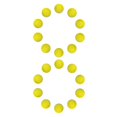 thumbnail image 2 of Thinsony Versatile EVA Foam Golf Swing Exercises Practice Training Balls Suitable for All Skill Levels Yellow 42mm 2Set, 2 of 6