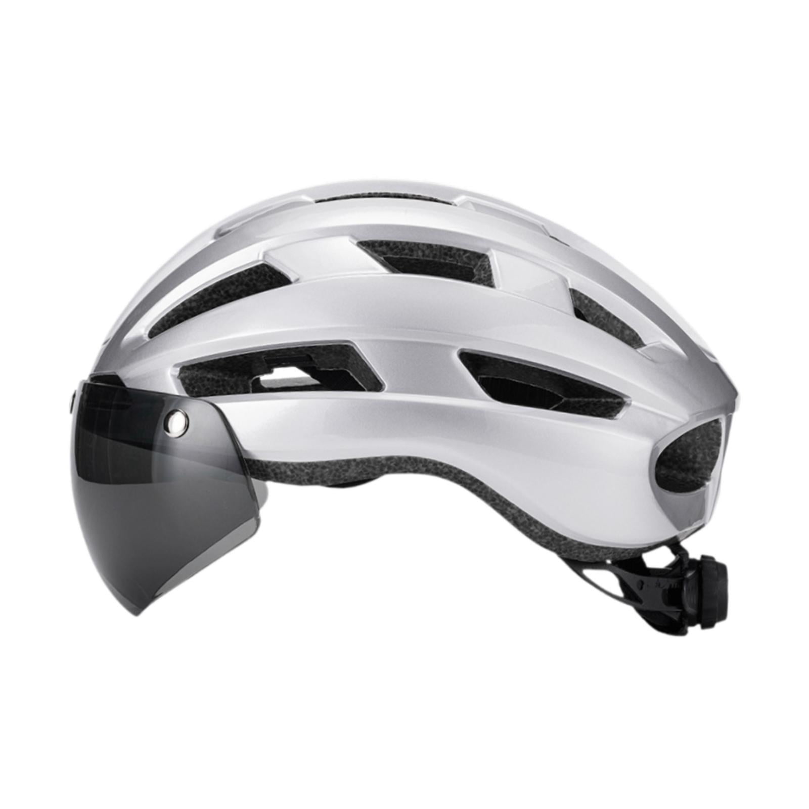 DimyFew Bike Helmet Bicycle Helmet Supplies Ventilation Removable Padded Shockproof Bike Silver