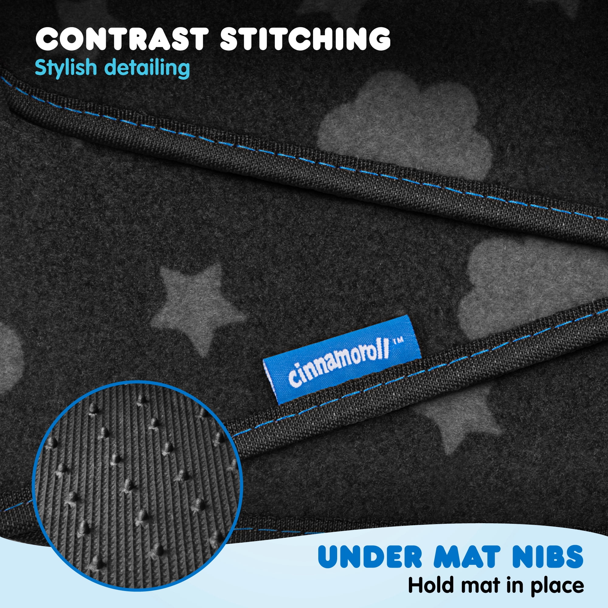 Cinnamoroll Carpet Car Floor Mats - Universal Fit for Cars, SUVs & Trucks