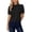 Black, variant on CAIXIA Short Sleeve Sweaters for Women Lightweight Loose Business Casual Tops