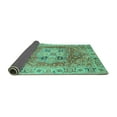 thumbnail image 2 of Ahgly Company Indoor Rectangle Abstract Turquoise Blue Modern Area Rugs, 7' x 9', 2 of 4