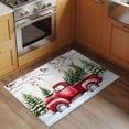 thumbnail image 2 of Christmas Entryway Rug 2'x3'&nbsp; Non Slip Front Door Mats, Red Truck Birds Xmas Tree Snowflake Winter Entrance Rugs Indoor Outdoor Carpet, Washable Floor Mats Small Area Rug for Bedroom Kitchen, 2 of 8