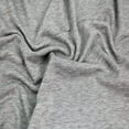 thumbnail image 2 of 60" Wide Poly Spandex French Terry Brushed Fabric (220 GSM), Medium Weight, 4-Way Stretch, Soft & Warm - Great for Apparel, Hoodies, Sweatshirts, Joggers & DIY- Heather Gray, 2 of 4