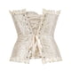 thumbnail image 2 of Minnieouse Mujer Corset Overbust Bustier Strapless Shapwear Ropa interior, S, Negro Ropa interior albaricoque METRO, 2 of 6