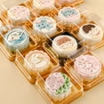 thumbnail image 2 of 50Pcs 100g Moon Cake Box Square Plastic Egg Yolk Pastry Box for Festival, 2 of 7