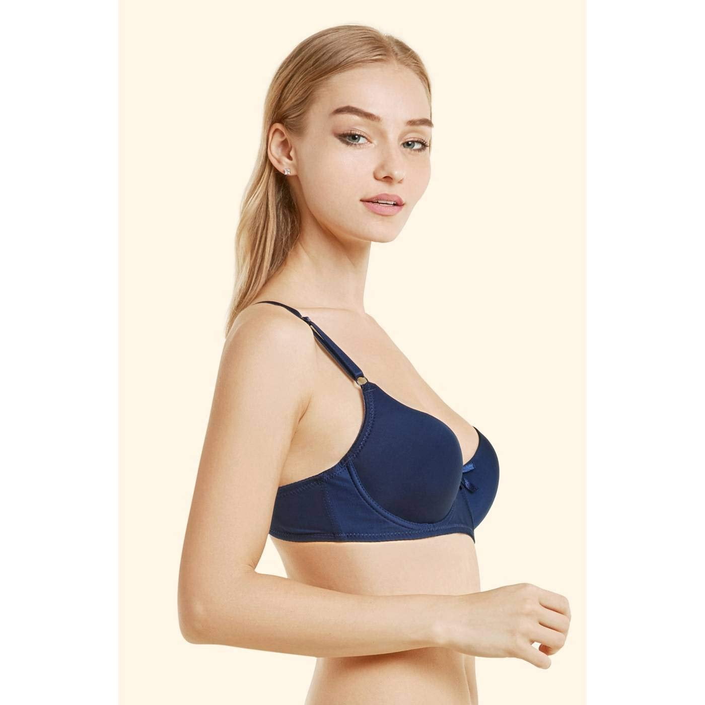Mamia Women's Basic Lace/Plain Lace Bras Pack of 6- Various Styles 75, 36C