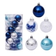 thumbnail image 1 of Adornos de bolas de Navidad, 30 piezas de bolas de árbol de decoración navideña inastillables para decoración de fiesta de boda navideña, 1 of 5