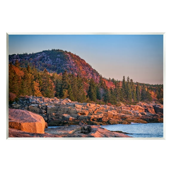 Stupell Rocky Seaside Mountain Cliff Landscape Photography Wall Plaque Unframed Art Print Wall Art
