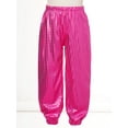 thumbnail image 3 of iEFiEL Kids Girls Shiny Dots Dance Pants for Hip-hop Jazz Stage Performance Competition Hot Pink 3-4, 3 of 7