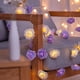 thumbnail image 1 of Guirnalda de luces LED con forma de rosa, 20 LED, arreglo floral, guirnalda de luces decorativa para San Valentín, 300cm para cumpleaños y Día de San Blanco y violeta Yinane Luces de cadena, 1 of 8