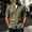 Army Green, variant on Men's Linen Shirts Short Sleeve Casual Summer Beach Button Down Shirt for Men Size 3XL Light Blue