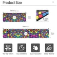 thumbnail image 3 of Yayeee Faucet Mat for Kitchen Sink 14.7" Diatomite Long Splash Guard Pad, Colorful Psychedelic, 3 of 7