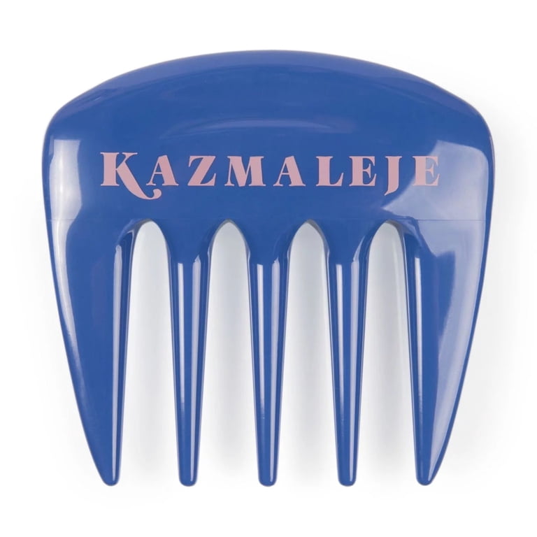 Kazmaleje Kurls Plus Wide Tooth Pick Hair Comb, Cobalt photo 1