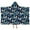 Blue White Butterfly-1, variant on Blue Butterfly Blue Pattern Hooded Bath Towel,50"x30" for Ages 3 To 12 Kids, Quick Dry Lightweight Soft Microfiber Hood Beach Towel Cover Up for Kids