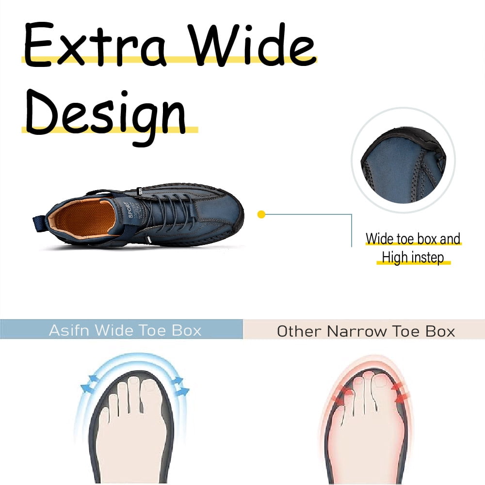Mens Business Casual Shoes Comfortable Fashion Sneakers Lightweight Hiking Shoes Breathable Outdoor Shoes Blue 11 US