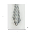thumbnail image 2 of Blue Woven 100% Cotton Throw Blanket, 2 of 4
