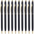 thumbnail image 1 of Ballpoint Pens Black Pens Medium Ballpoint, Black Ink 1.0 Mm,10 Pack, 1 of 5