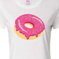 thumbnail image 4 of Inktastic Pink Donut with Sprinkles Women's T-Shirt, 4 of 5